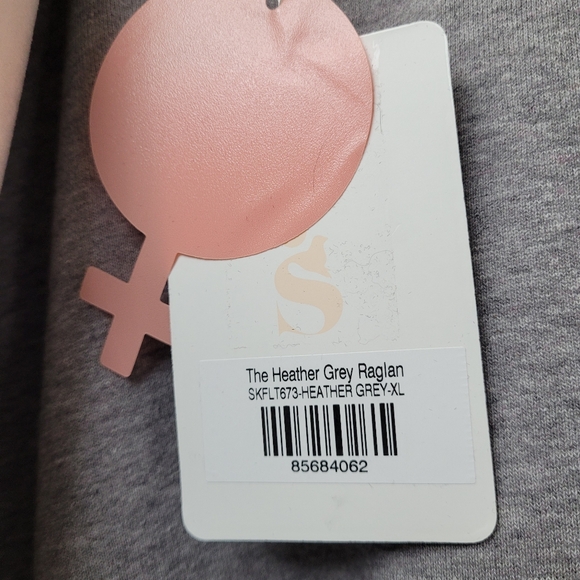 SELKIE NWT XL The Heather Grey Raglan + Santa Sack - Picture 2 of 4